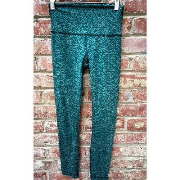 Lululemon Wunder Under Hi-Rise Miss Mosaic Hunter Green Size 4 EUC - Picture 11 of 11